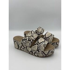 Corkys Shamrock Snake Platform Slides Sz 10 Y2K Bratz Core